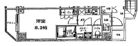 S-RESIDENCE三田慶大前 (エスレジデンス三田慶大前) 1001 間取り図