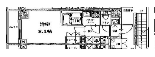 S-RESIDENCE三田慶大前 (エスレジデンス三田慶大前) 502 間取り図