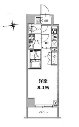 S-RESIDENCE三田慶大前 (エスレジデンス三田慶大前) 802 間取り図