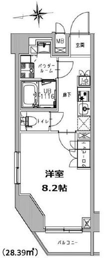 S-RESIDENCE三田慶大前 (エスレジデンス三田慶大前) 503 間取り図