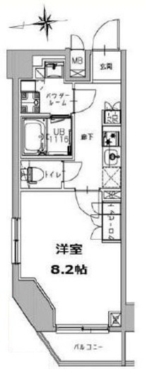 S-RESIDENCE三田慶大前 (エスレジデンス三田慶大前) 803 間取り図