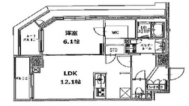 S-RESIDENCE三田慶大前 (エスレジデンス三田慶大前) 1102 間取り図