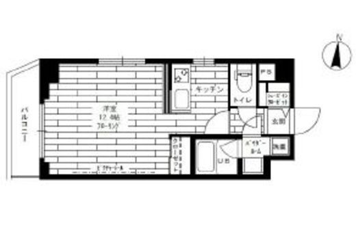 ステージファースト恵比寿二番館 2階 間取り図