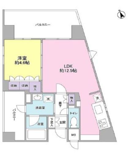 ステージファースト中野坂上 601 間取り図