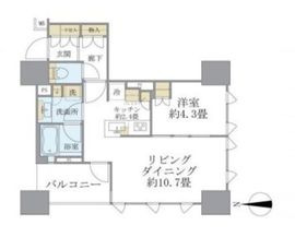 ブリリア秋葉原 3階 間取り図