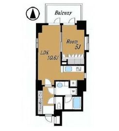 グランアビテ四谷三丁目ステーションフロント 3階 間取り図