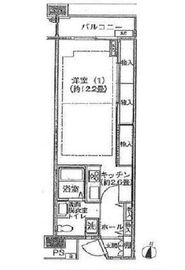 シティコート目黒 3-415 間取り図