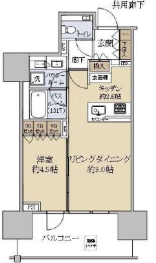 グランドヒルズ恵比寿 12階 間取り図
