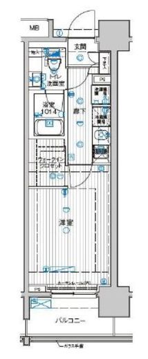 ル・リオン豊洲ウォーターフロント 6階 間取り図