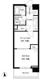 パークキューブ上野 702 間取り図