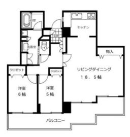 代官山アドレス ザ・レジデンス 6階 間取り図