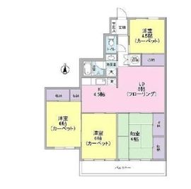 広尾センターハイツ 2階 間取り図