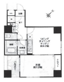 ロメック勝どき 5階 間取り図