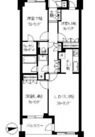 アデニウム学芸大学 2階 間取り図