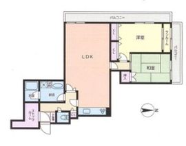 西戸山タワーホウムズ 5階 間取り図