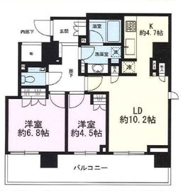 ザ・パークハウス五番町 2階 間取り図