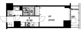 エスティメゾン押上 603 間取り図