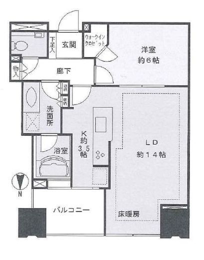 シティタワーズ豊洲ザ・ツイン ノースタワー 28階 間取り図