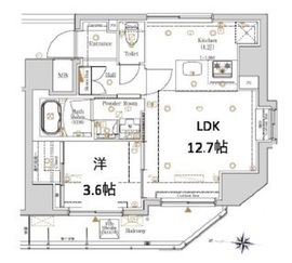 ログ本所吾妻橋 2階 間取り図