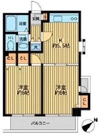 プライムアーバン新宿落合 101 間取り図