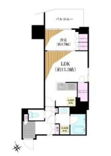 A-standard本郷三丁目 15階 間取り図