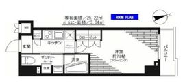 グランドコンシェルジュ新御徒町アジールコート 8階 間取り図