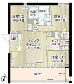 ガーデニエール砧ウエスト 209 間取り図