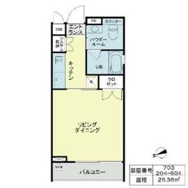 ベルファース新橋 204 間取り図