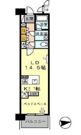 ロイヤルパークス西新井 323 間取り図