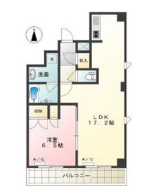 パティオ秋葉原 1102 間取り図