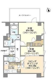 ブランズ六本木 5階 間取り図