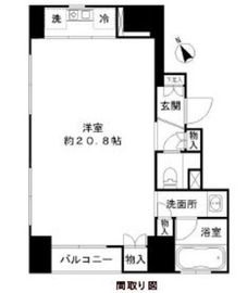 銀座パトリアタワー 1101 間取り図