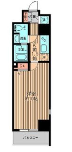 レガーロ御茶ノ水1 806 間取り図