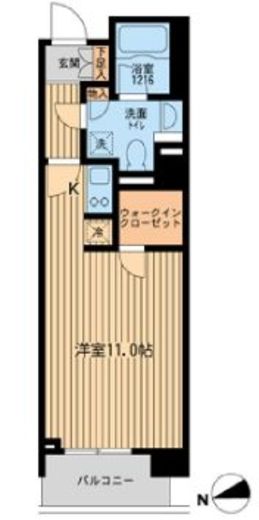 ラクラス田町 604 間取り図