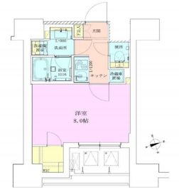 RBM築地レジデンス 302 間取り図