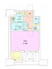 RBM築地レジデンス 402 間取り図