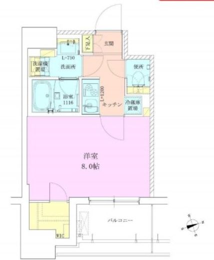 RBM築地レジデンス 203 間取り図