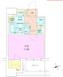 RBM築地レジデンス 403 間取り図