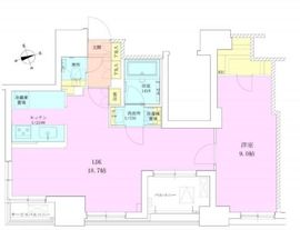 RBM築地レジデンス 1401 間取り図