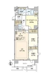 リビオ中野坂上パークフロント 1階 間取り図