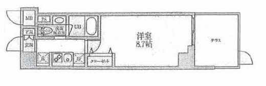 アーバンコート大岡山 403 間取り図