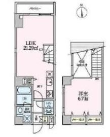 アーバンコート大岡山 205 間取り図