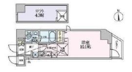 アーバンコート大岡山 504 間取り図