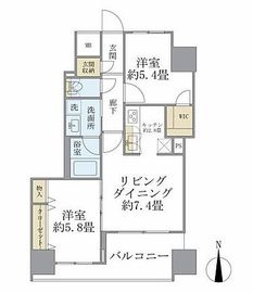 エミリブ東長崎 401 間取り図