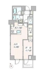 ブランズ六本木 3階 間取り図