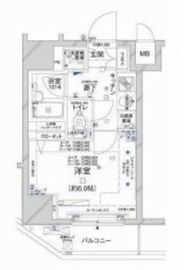 コンシェリア新橋 10階 間取り図