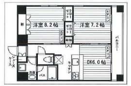 四谷ツインタワー E1402 間取り図