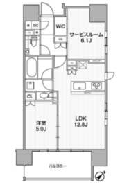 ディームス渋谷本町 307 間取り図