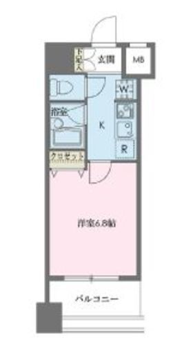 ドゥーエ新川 1107 間取り図