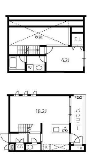 ガーデン都立大 204 間取り図